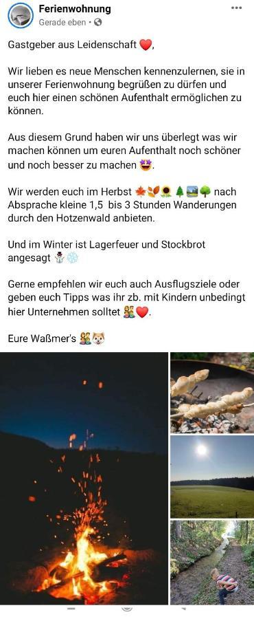 Ferienwohnung An Der Kapelle 里肯巴赫 外观 照片